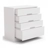 Cômoda 91cm 03 Gavetas e 01 Gavetão S824 Kappesberg - Branco - 1