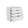 Ver imagem 7 de Cômoda Kappesberg S824 com 4 Gavetas Branco 91 cm