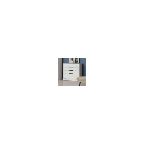 Cômoda Kappesberg S824 com 4 Gavetas Branco 91 cm