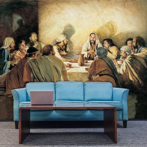 Papel de Parede Adesivo Religião, Santa Ceia, Jesus Cristo