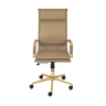 Cadeira de Escritório Giratoria Eames Soft Caramelo - Alta | Dourado Matte - 2