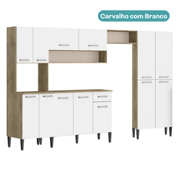 Armário Cozinha Completa Arizona Plus Carvalho - 6