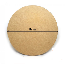 Porta Copos em MDF com 8cm de diâmetro e 3MM de espessura - 1