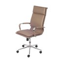 Ver imagem 1 de Cadeira de Escritório Giratoria Eames Soft Caramelo - Alta | Cromado