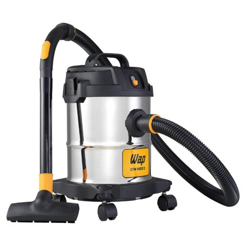 Aspirador de Pó e Líquidos Wap Gtw Inox 12 - 127v - 1400w - Função Soprador - Fw005041
