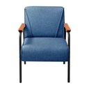 Ver imagem 2 de Kit 4 Poltronas Jade Cor:Linho Azul 330