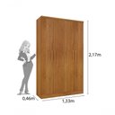 Ver imagem 3 de Guarda Roupa Amsterdam 4 Portas Tcil