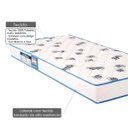 Ver imagem 3 de Colchão Solteiro Ortobom Padrão Light D33 Branco e Azul - Antiácaro e Antialérgico