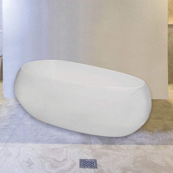 Banheira de Imersão Viena 1,80m x 87cm x 59cm - sem aquecedor Branco - 2