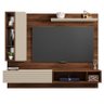 Painel Suspenso Action para TV até 75” Havana/Off White - PR Móveis - 1