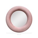 Ver imagem 3 de Espelho Decorativo Madrid Veludo 60cm Rosa