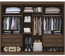 Ver imagem 2 de Guarda Roupa C/ Espelho 100% Mdf Garibaldi -móveis Valverde