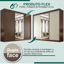 Ver imagem 4 de Guarda Roupa C/ Espelho 100% Mdf Garibaldi -móveis Valverde