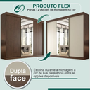 Ver imagem 4 de Guarda Roupa C/ Espelho 100% Mdf Garibaldi -móveis Valverde