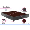 Ver imagem 3 de Cama Box Base Casal Ortobom Sommier Linho Gray 138x188x23