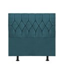 Ver imagem 1 de Cabeceira Estofada Istambul Capitonê 90cm Solteiro Box Quarto Suede Azul Turquesa - Gat Magazine