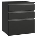 Ver imagem 1 de Balcão de Cozinha 60 Cm 3 Gavetas Suspenso Preto Nice Madesa Preto