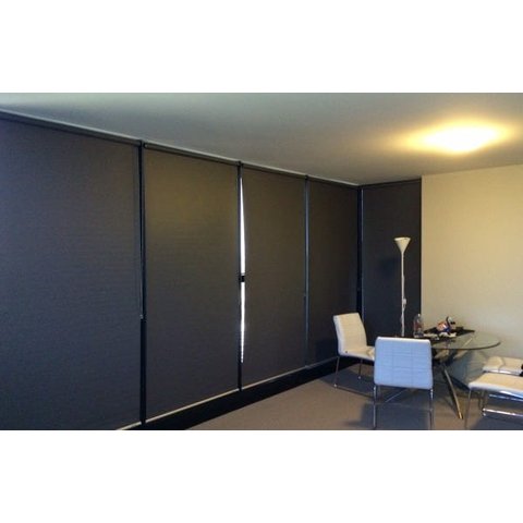 Cortina Persiana Rolô Blackout Preto 1,50 M x 1,60 M