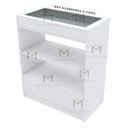 Ver imagem 5 de EXPOSITOR CENTRO DE LOJA COM PRATELEIRA E GAVETAS M325.B (LOJA) MUNDI MOVEIS