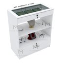 Ver imagem 7 de EXPOSITOR CENTRO DE LOJA COM PRATELEIRA E GAVETAS M325.B (LOJA) MUNDI MOVEIS