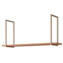 Ver imagem 1 de Prateleira Decorativa Sala Estar Suspensa Divina 125cm Freijo Mgm