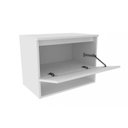Ver imagem 3 de Gabinete de Banheiro Suspenso BN3606 1 Porta cor Amêndoa/Branco - Tecno Mobili