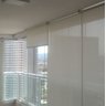 Cortina Persiana Rolô Tela Solar 3% Branco Off White 1,20 m x 2,50 m - 1