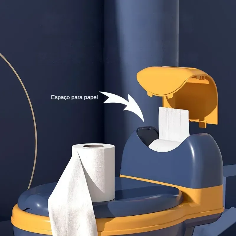 Ver imagem 2 de Troninho Infantil Privadinha Pinico Criança Mictorio Re05 Snel Home Cor: Azul