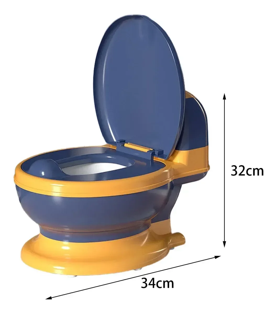 Troninho Infantil Privadinha Pinico Criança Mictorio Re05 Snel Home Cor: Azul - 9