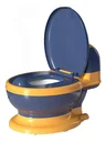Ver imagem 1 de Troninho Infantil Privadinha Pinico Criança Mictorio Re05 Snel Home Cor: Azul