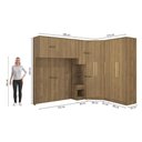 Ver imagem 4 de Quarto Modulado Kappesberg Adapt Nogueira 7 Peças 296cm x 210cm