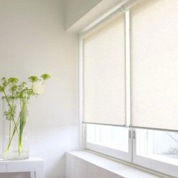 Cortina Persiana Rolô Tela Solar 5% Branco Off White 1,50 m x 2,20 m - 1