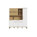 Ver imagem 1 de Kit de Cozinha Compacta Touriga C/ 6 Portas e 1 Gaveta 220cm Amendoa/off White - Ronipa