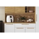 Ver imagem 3 de Kit de Cozinha Compacta Touriga C/ 6 Portas e 1 Gaveta 220cm Amendoa/off White - Ronipa