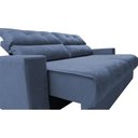 Ver imagem 5 de Sofá Retrátil e Reclinável 1,90m Clean Cama Inbox Velusoft Azul