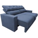Ver mais imagens de Sofá Retrátil e Reclinável 1,90m Clean Cama Inbox Velusoft Azul