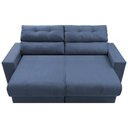 Ver imagem 6 de Sofá Retrátil e Reclinável 1,90m Clean Cama Inbox Velusoft Azul