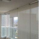 Ver imagem 1 de Cortina Persiana Rolô Tela Solar 5% Branco Off White 1,00 m x 1,40 m