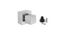 Ver imagem 1 de Acabamento para Registro Geral 1.1/2 50mm 1.1/4 Chuveiro Banheiro Quadrado Aço Escovado Cromado Padr
