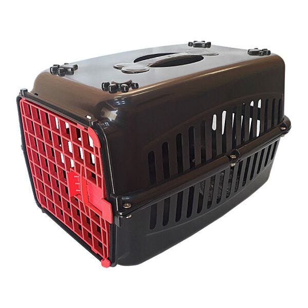 Caixa de transporte para cachorros n3 porta coloridas - Vermelho - 2