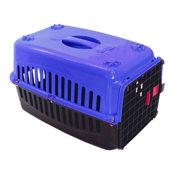 Caixa de transporte para cachorros n2 tampa colorida - Azul - 2