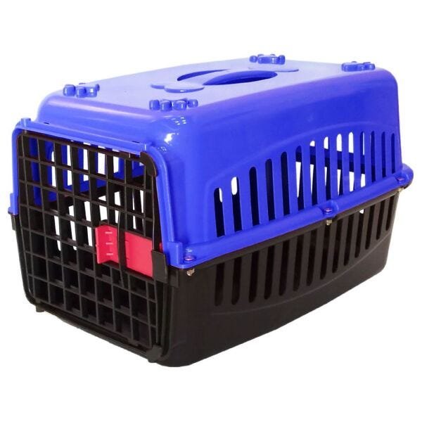 Kit toca para gatos caixa de transporte N2 colchonete + Bride - Azul - 2