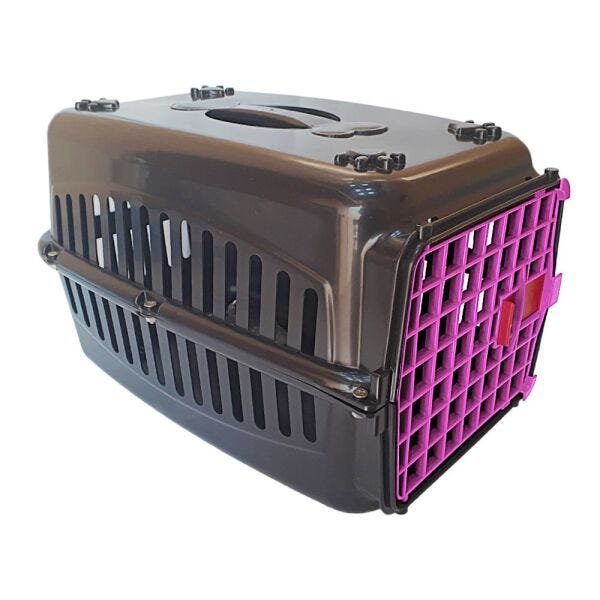 Caixa de transporte para cachorros n2 Porta colorida - Rosa - 2