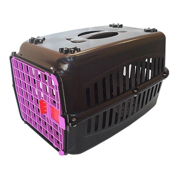 Caixa de transporte para cachorros n2 Porta colorida - Rosa - 1
