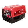 Caixa de transporte para cachorro n3 tampa colorida - Vermelho - 1