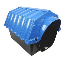 Casinha para cachorro 2 em 1 casa ou caminha N3 - Azul - 1