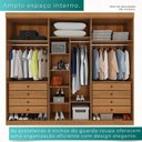 Ver imagem 4 de Guarda-Roupa Dubai 6 Portas 8 Gavetas MDF Mais Móveis