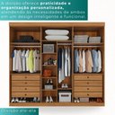 Ver imagem 5 de Guarda-Roupa Dubai 6 Portas 8 Gavetas MDF Mais Móveis