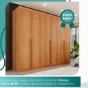 Ver imagem 6 de Guarda-Roupa Dubai 6 Portas 8 Gavetas MDF Mais Móveis