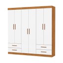 Ver imagem 1 de Guarda Roupa 6 Portas 4 Gavetas Allure -grand Line